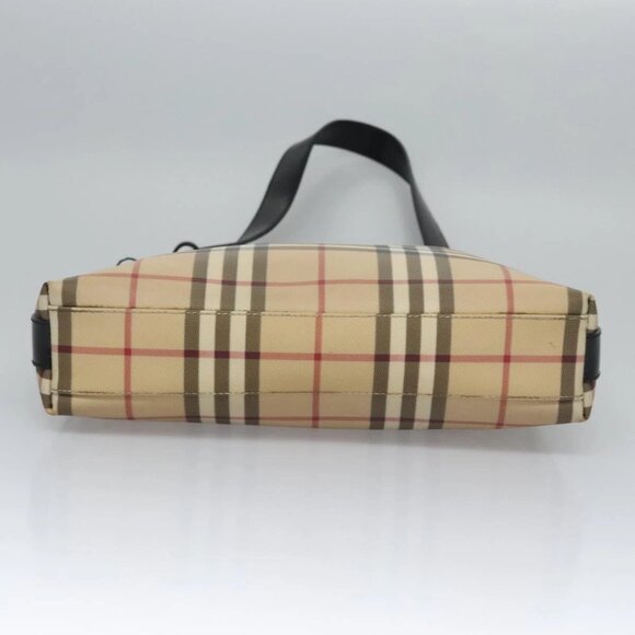 BURBERRY Nova Check Shoulder Bag PVC Beige Auth 106755 - Picture 6 of 16